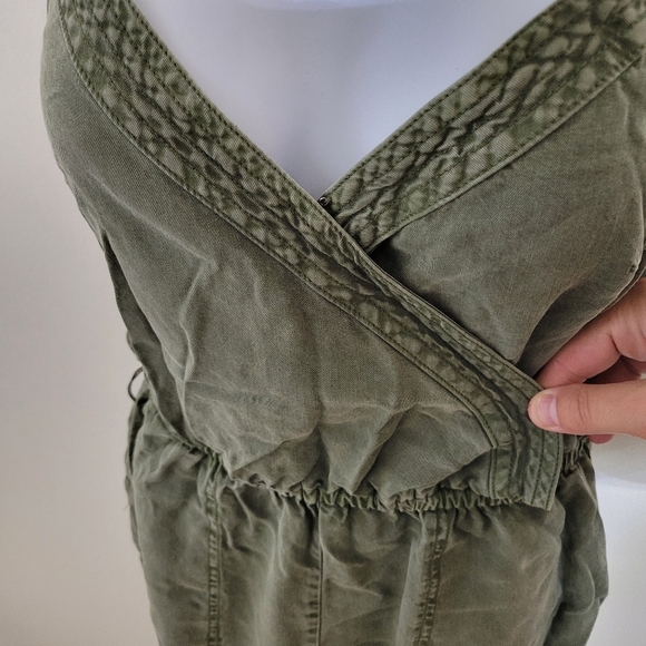 Abercrombie & Fitch Army Green Jumpsuit, Size Small - Picture 3 of 7